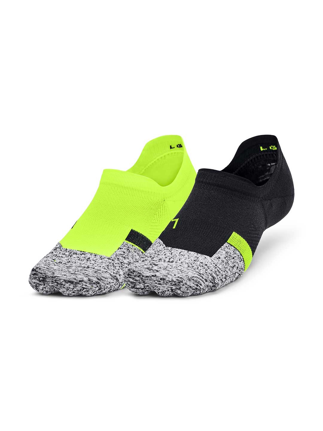 

UNDER ARMOUR Men Pack of 2 Colourblocked Adjustable Pro Ultra Ankle-Length Socks, Fluorescent green