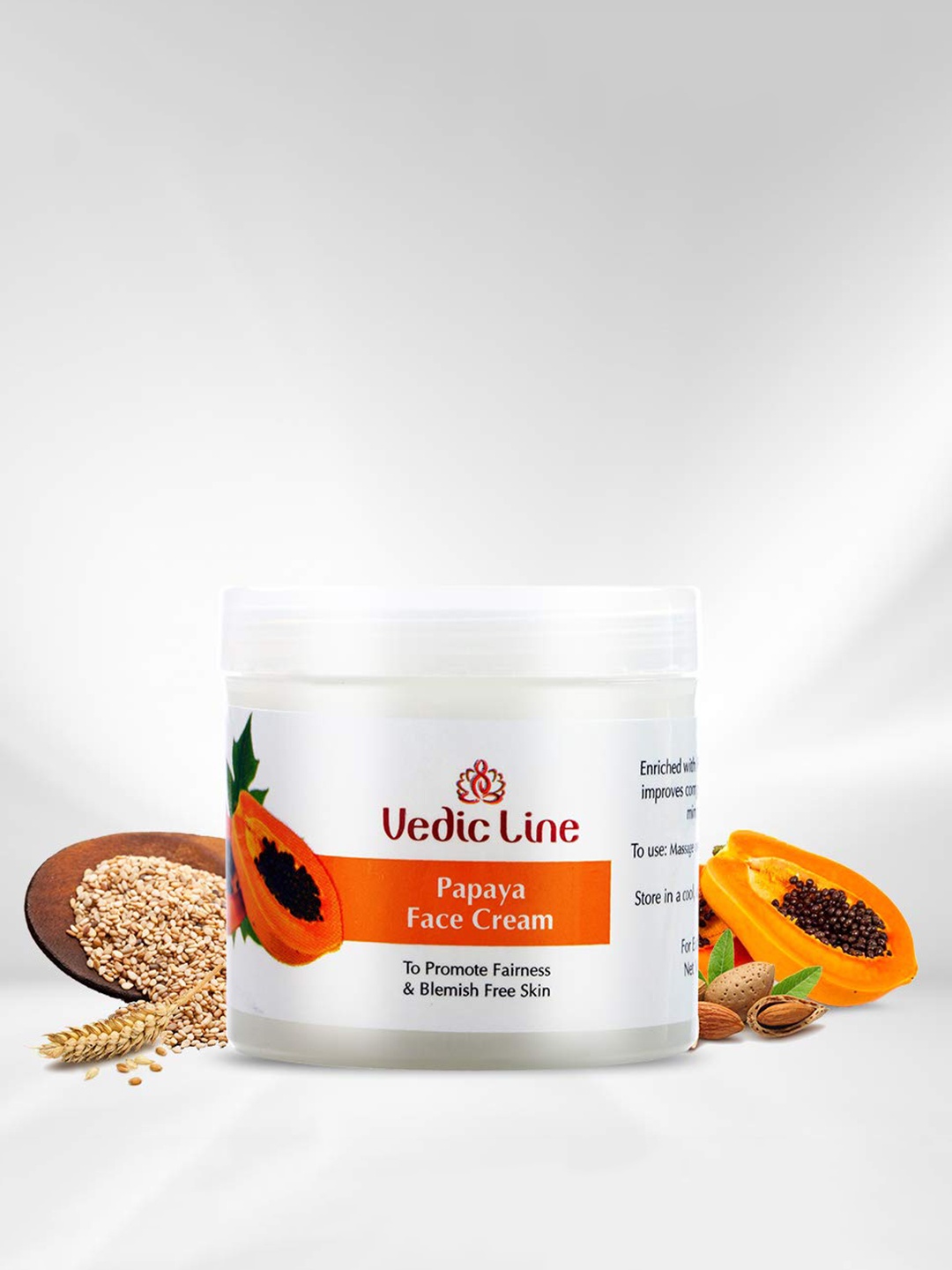 

Vedicline Papaya Face Cream Reduce Dullness Blemishes - 100ml, White