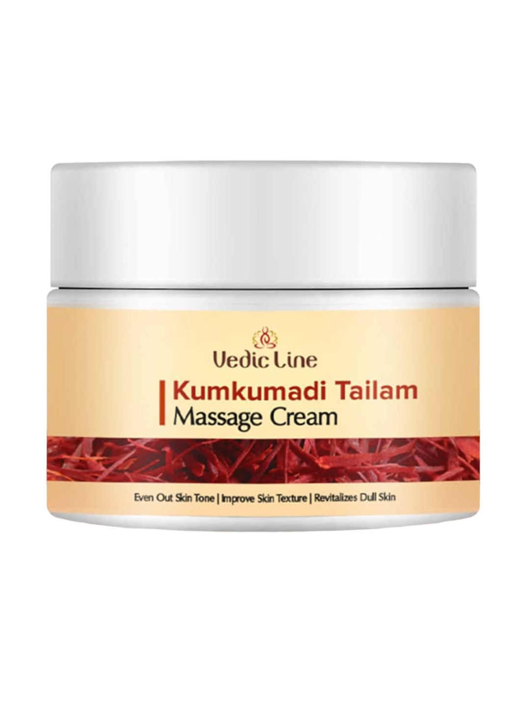 

Vedicline Kumkumadi Tailam Massage Cream to Improve Skin Texture - 100 ml, White