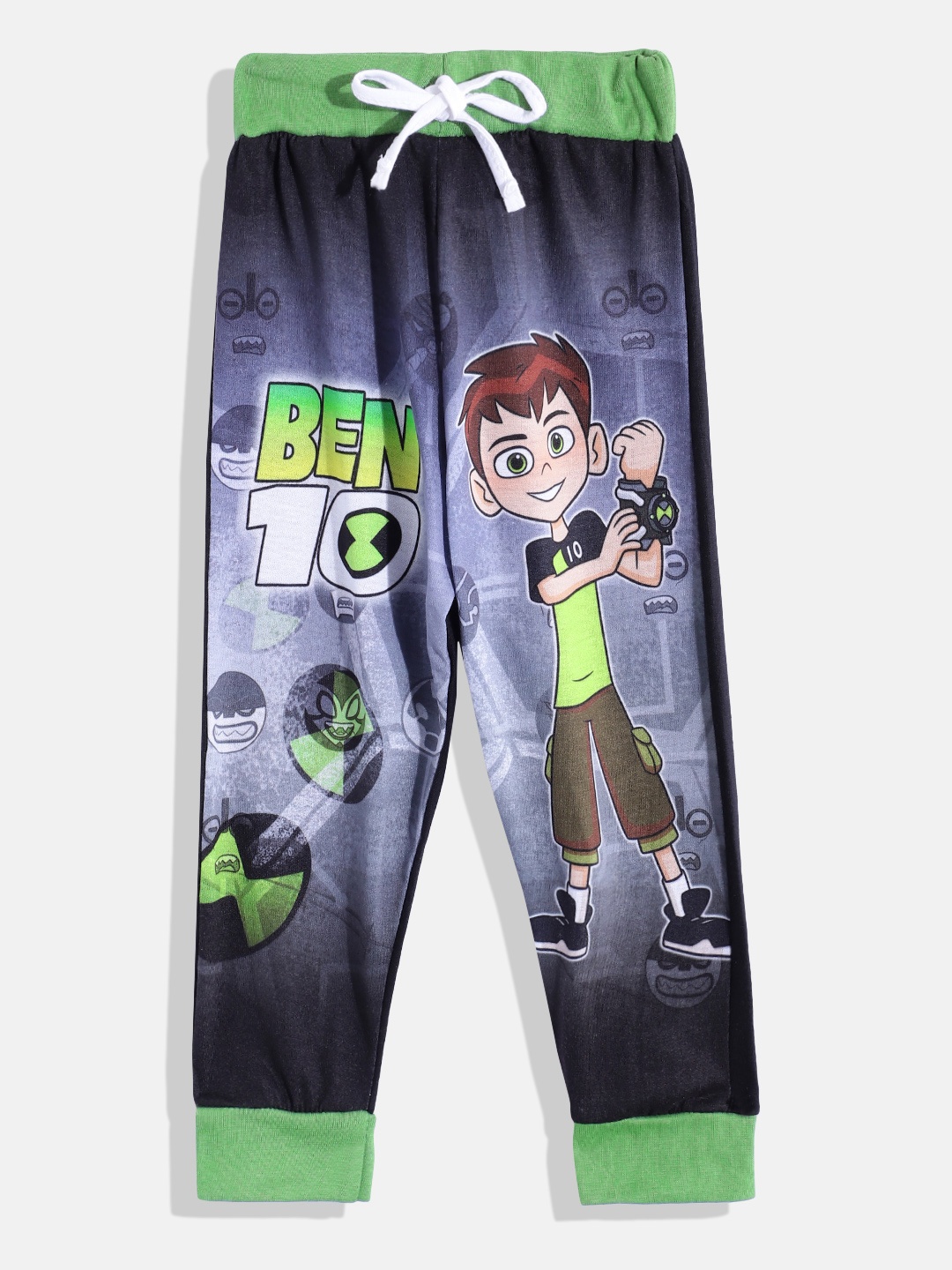 

Eteenz Boys Ben 10 Print Pure Cotton Joggers, Green
