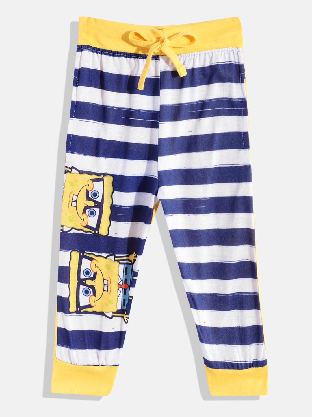 

Eteenz Boys Spongebob Print Pure Cotton Joggers, White