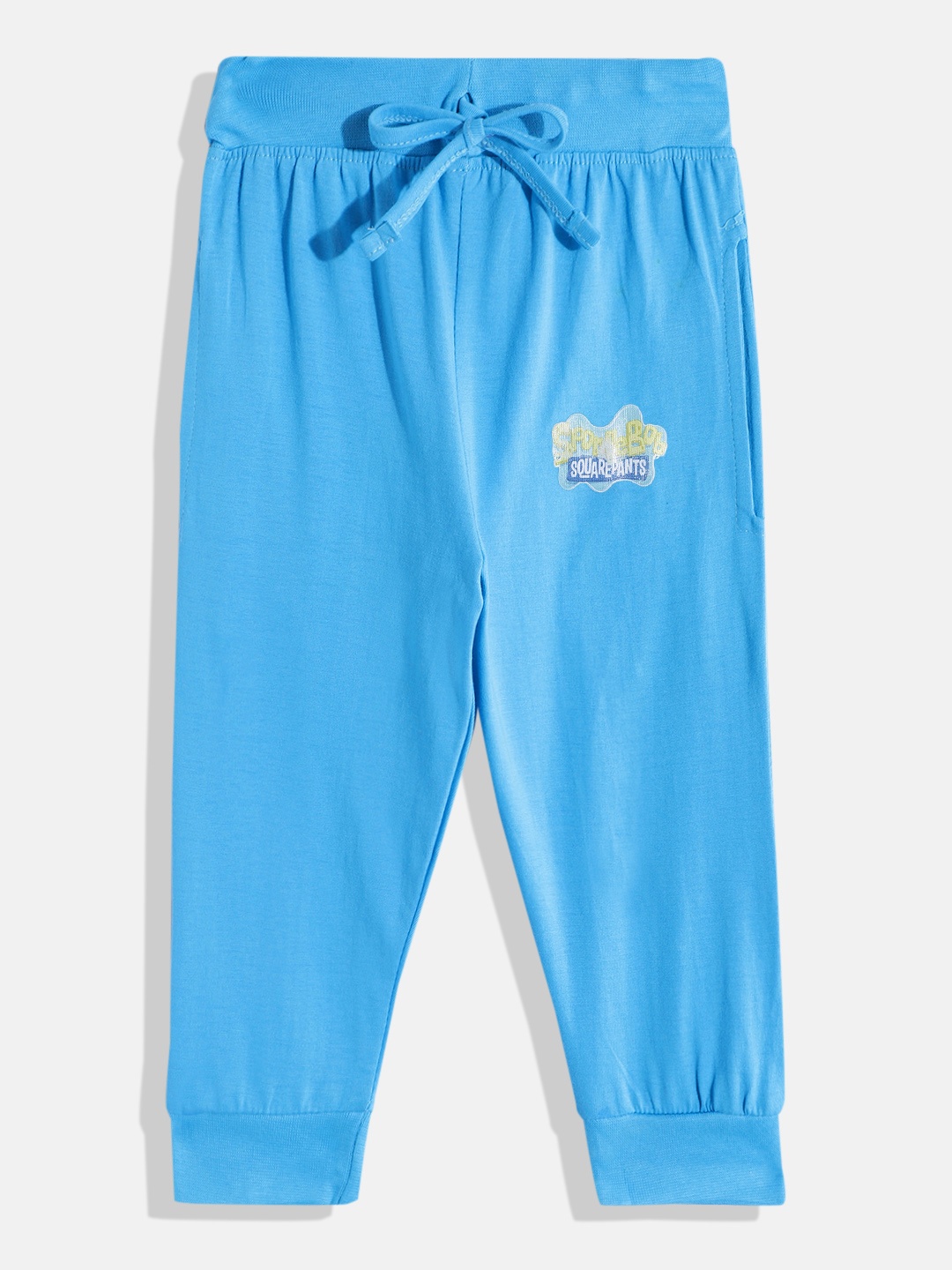 

Eteenz Boys Spongebob Print Pure Cotton Joggers, Blue