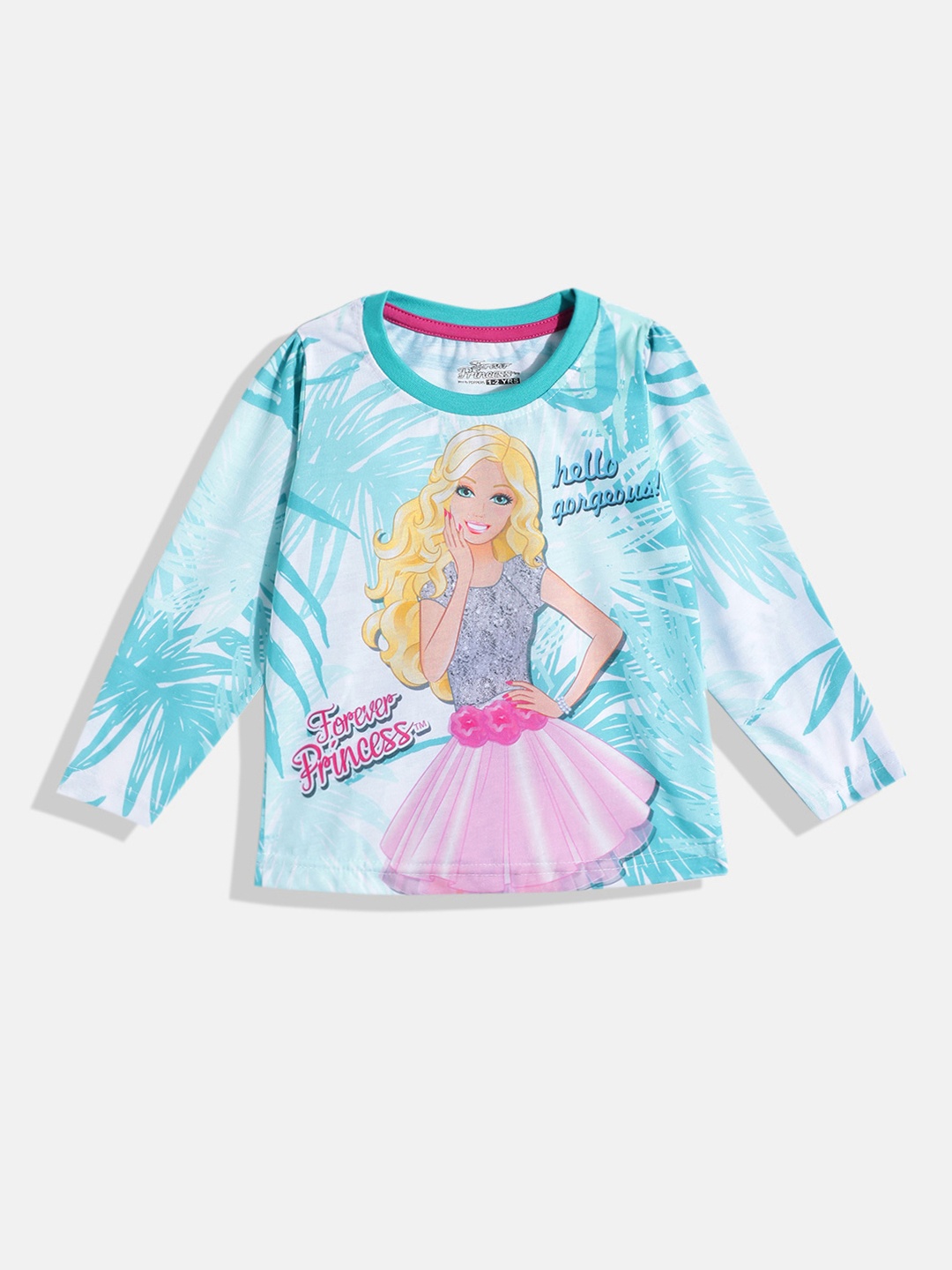 

Eteenz Girls Forever Princess Printed T-shirt, Blue