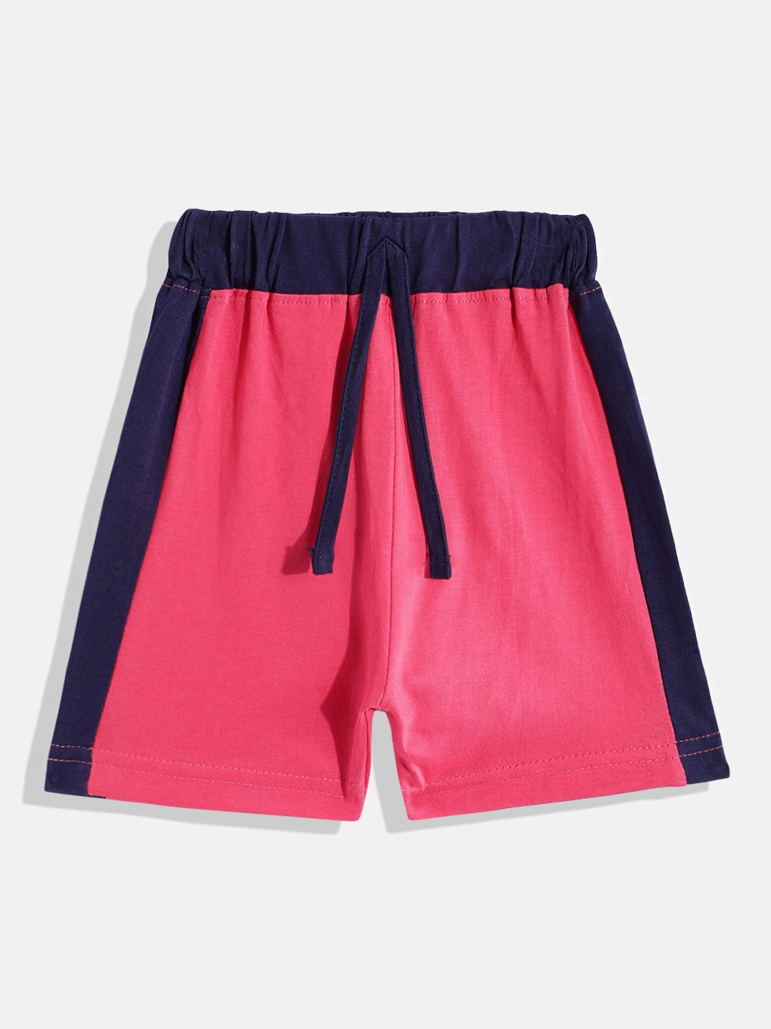

Eteenz Boys Colourblocked Pure Cotton Shorts, Coral