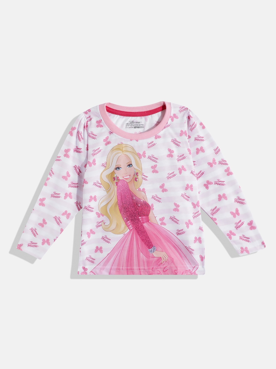 

Eteenz Girls Printed Tshirt, Pink