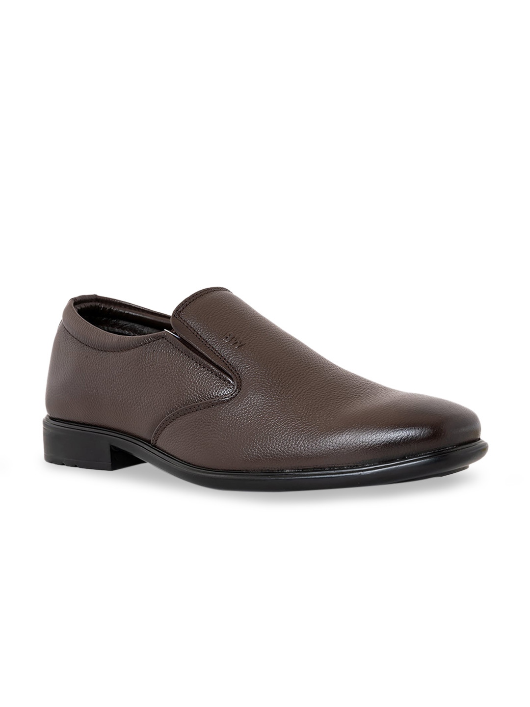 

Khadims Men Leather Slip On Shoes, Brown