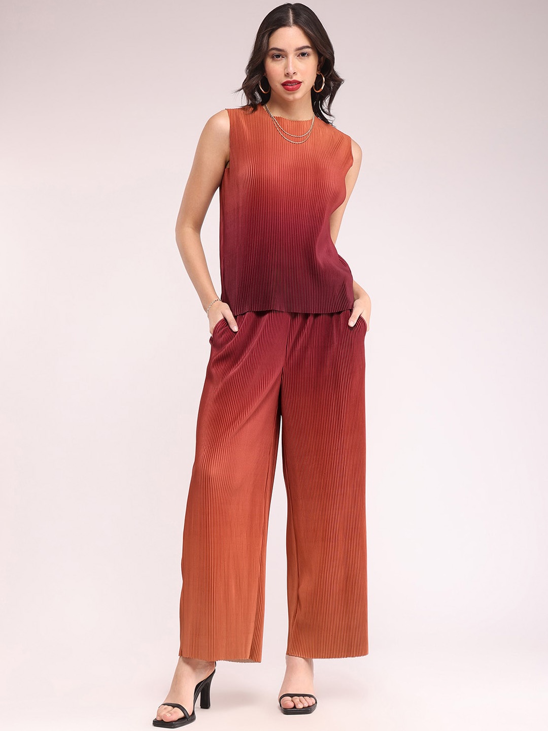 

FableStreet Sleeveless Co-Ords, Brown