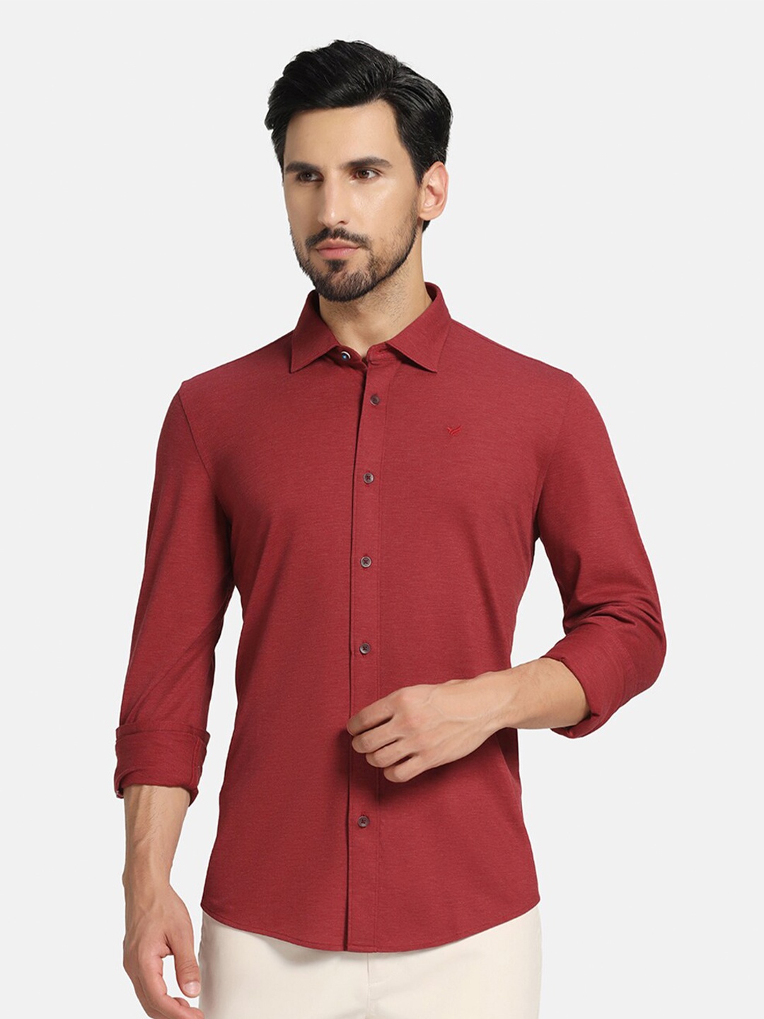 

Blackberrys Skinny Fit Cotton Casual Shirt, Red