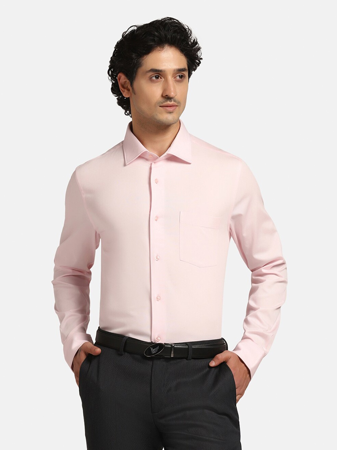 

Blackberrys Slim Fit Spread Collar Formal Shirt, Pink