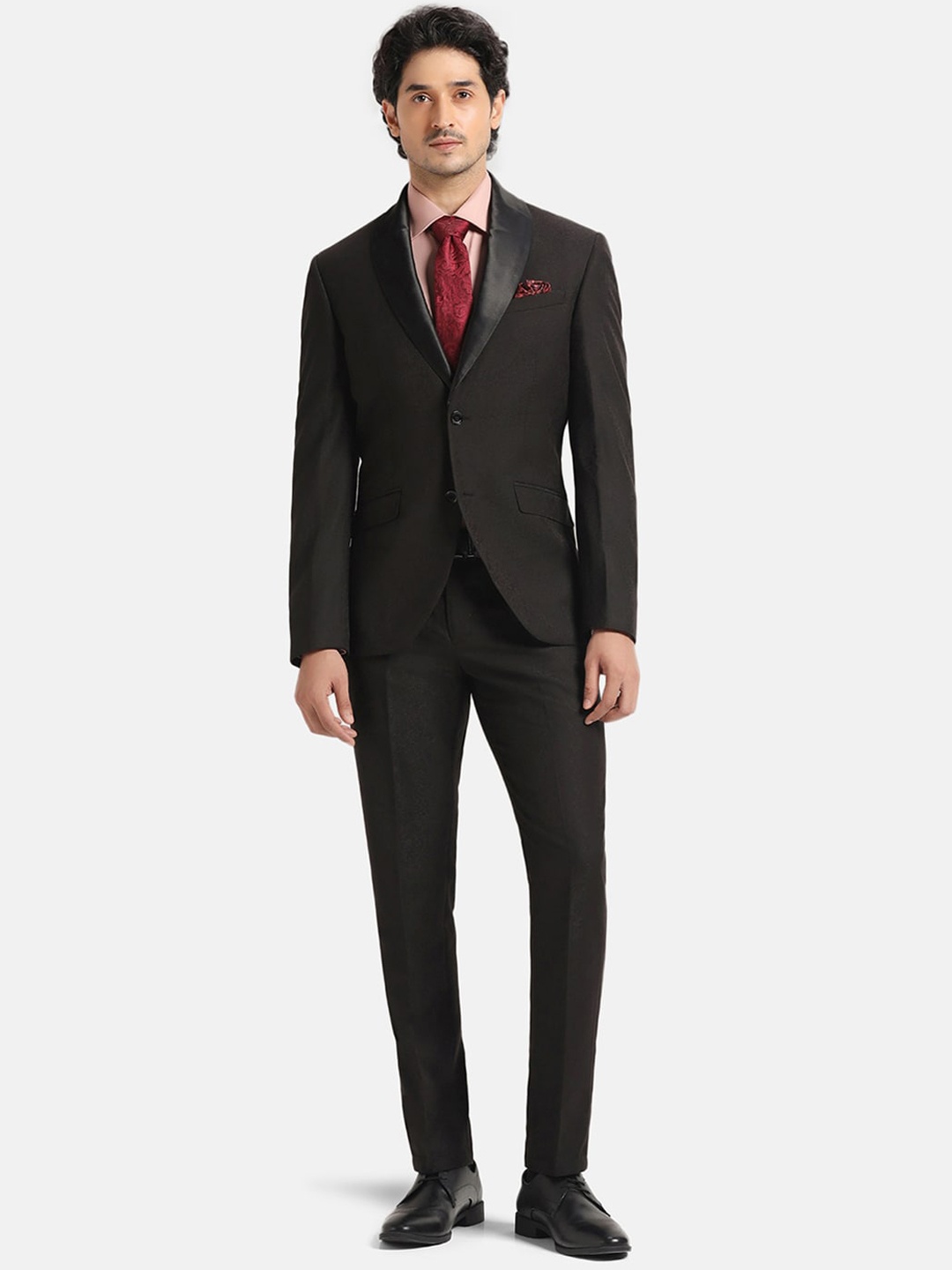 

Blackberrys Slim-Fit Single-Breasted Two-Piece Suit, Black