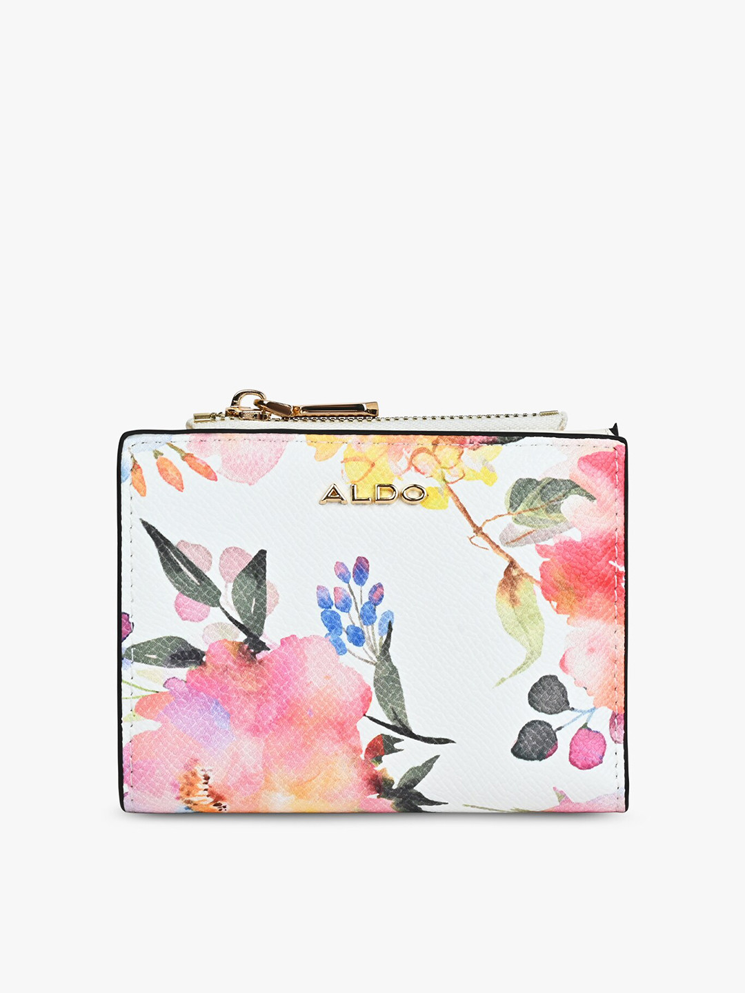 

ALDO Women Floral Printed Zip Around Wallet, Pink