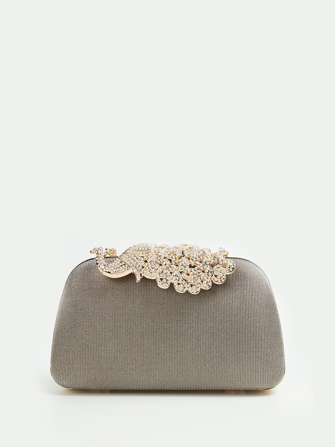 

CODE by Lifestyle Embellished Box Clutch, Grey