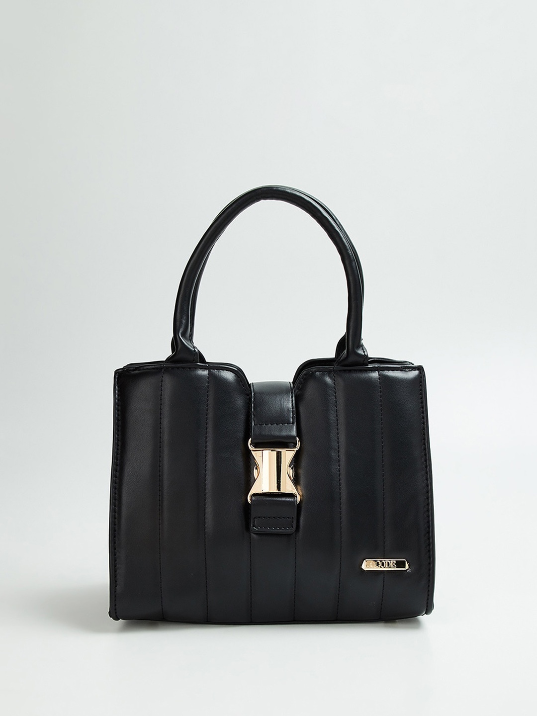 

CODE by Lifestyle Quilted Structured Handheld Bag, Black