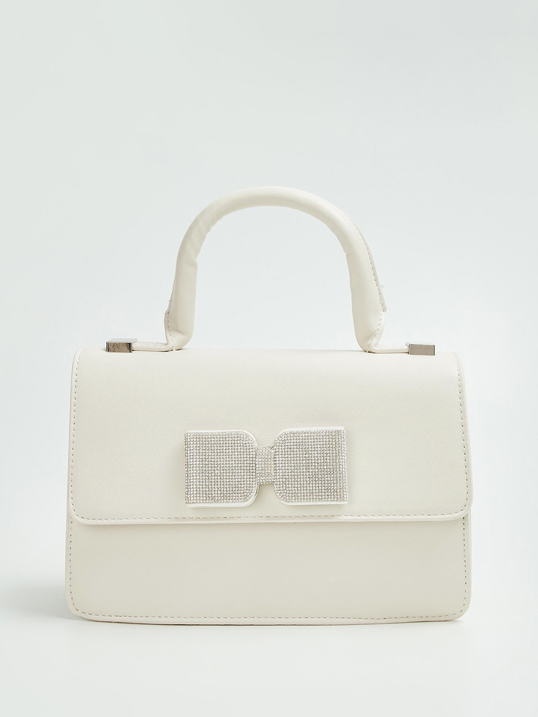 

Ginger by Lifestyle Structured Handheld Bag, White