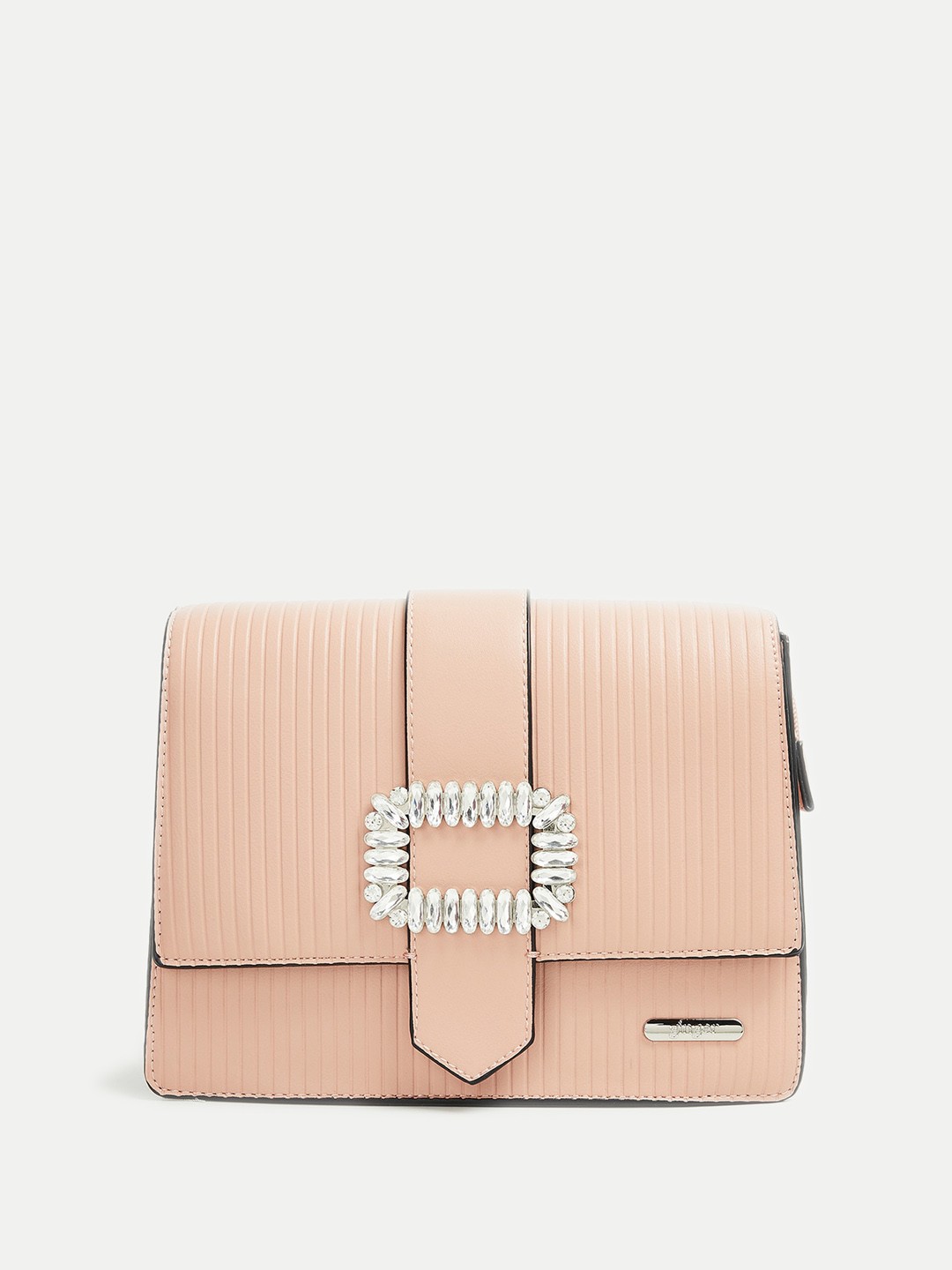 

Ginger by Lifestyle Textured Structured Handheld Bag, Pink