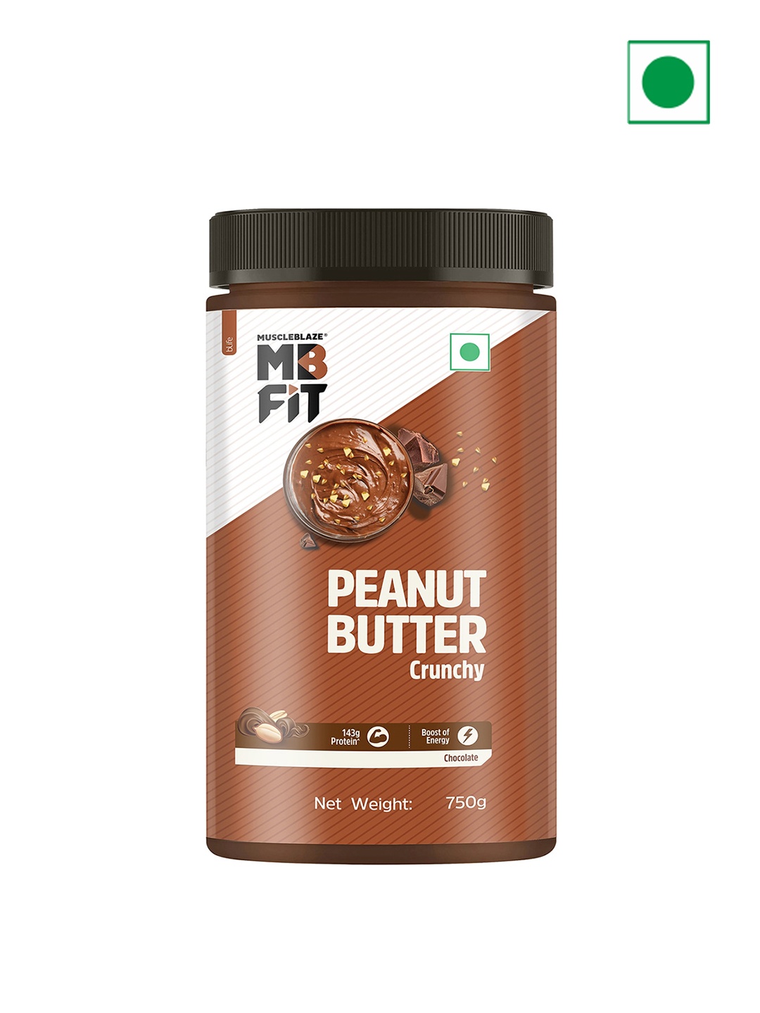 

MuscleBlaze Chocolate Peanut Butter -750gm, Brown