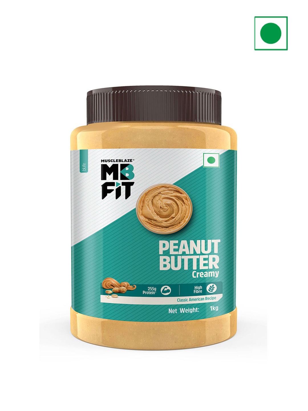 

MuscleBlaze Classic Peanut Butter -1kg, Brown