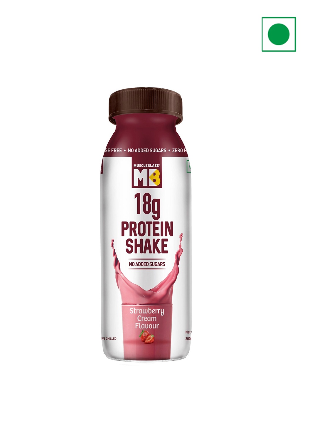 

MuscleBlaze Set Of 6 Protein Shakes - 200 ml Each, Pink