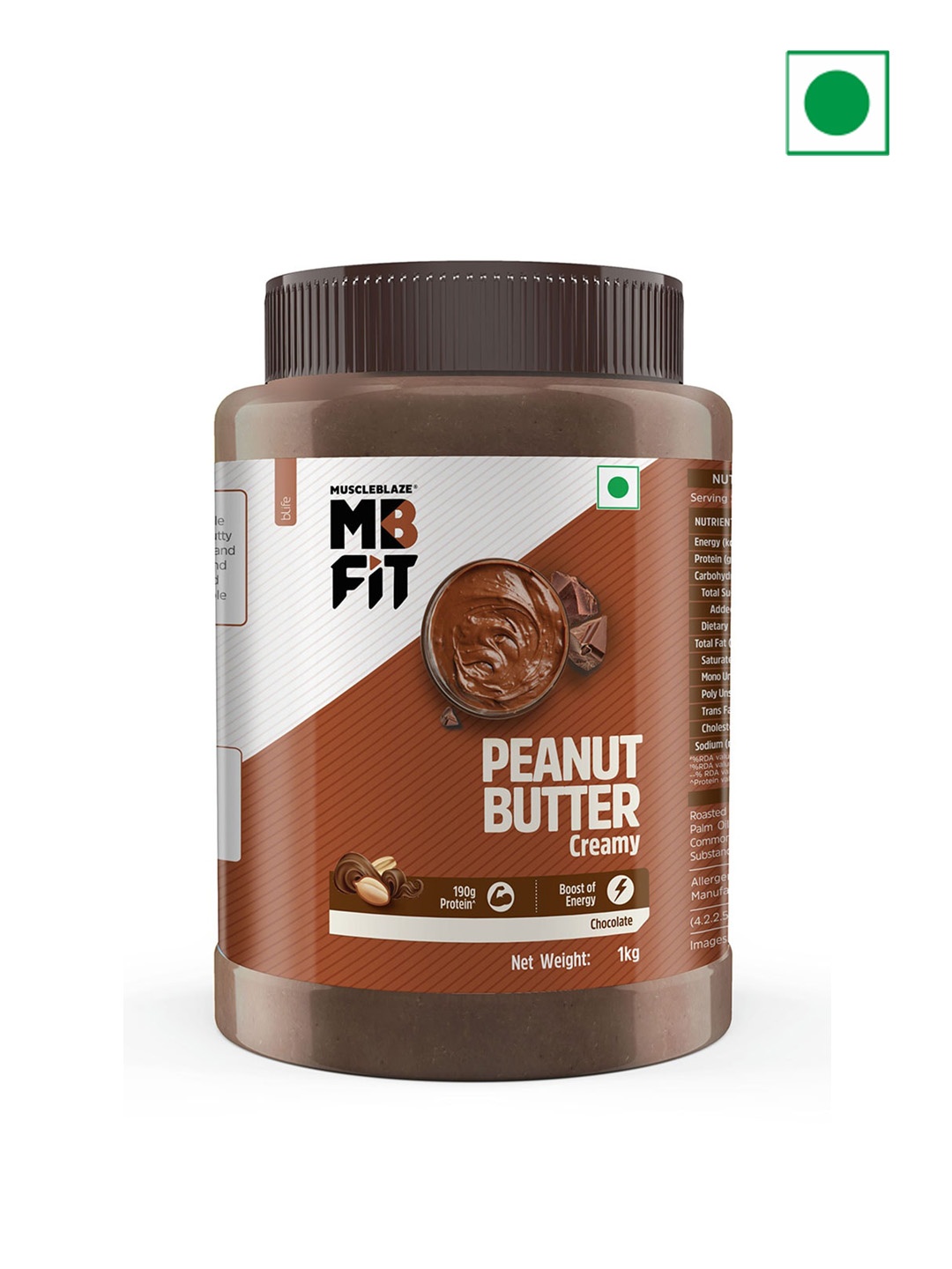 

MuscleBlaze Chocolate Peanut Butter-1Kg, Brown