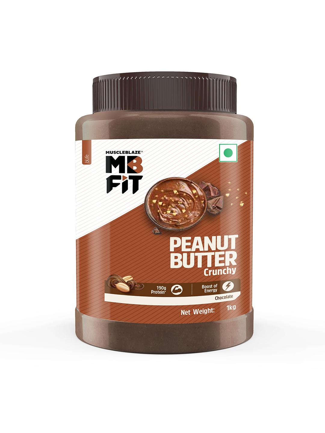

MuscleBlaze Chocolate Peanut Butter -1Kg, Brown