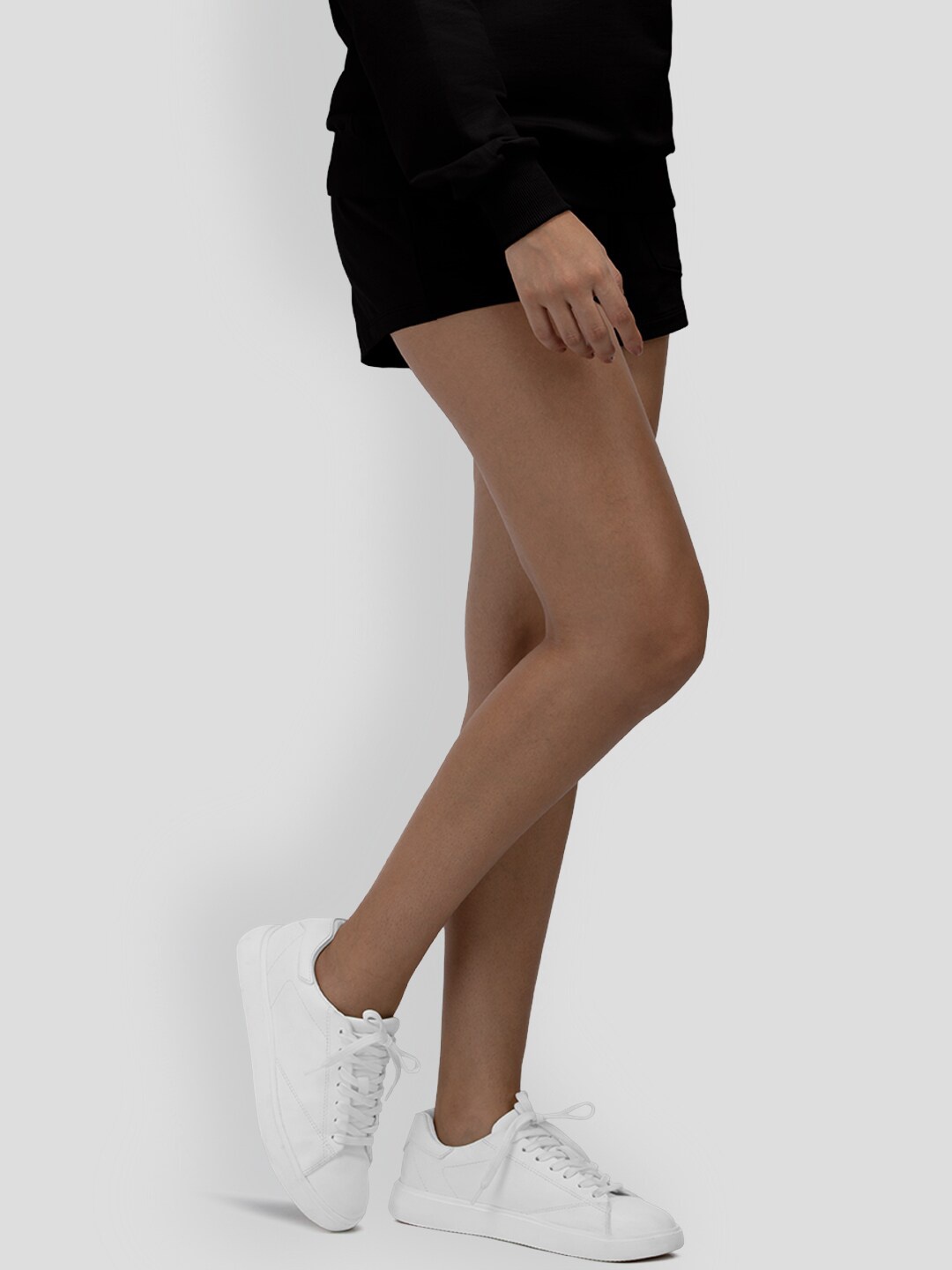 

PANGOLIN Women Mid-Rise Shorts, Black