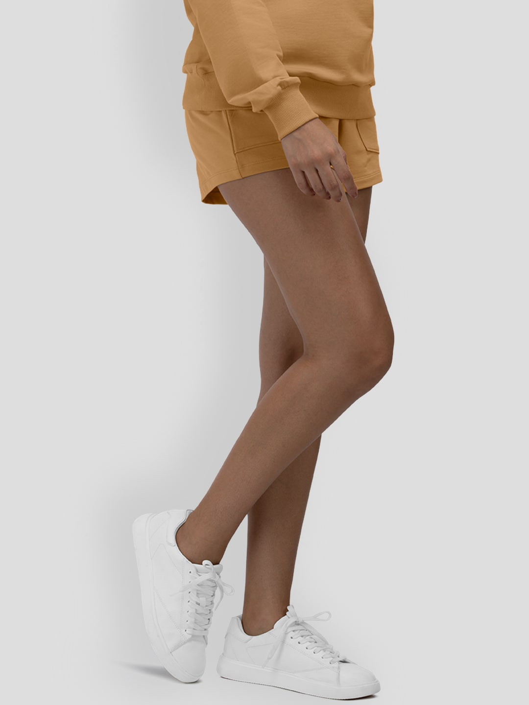 

PANGOLIN Women Mid-Rise Shorts, Brown