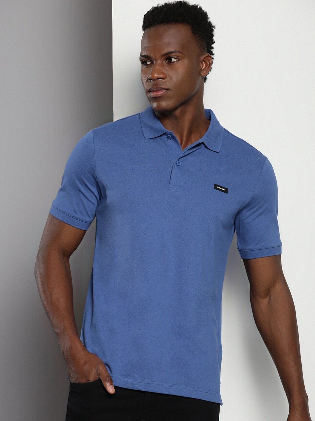 

Calvin Klein Polo Collar Slim Fit T-shirt, Blue