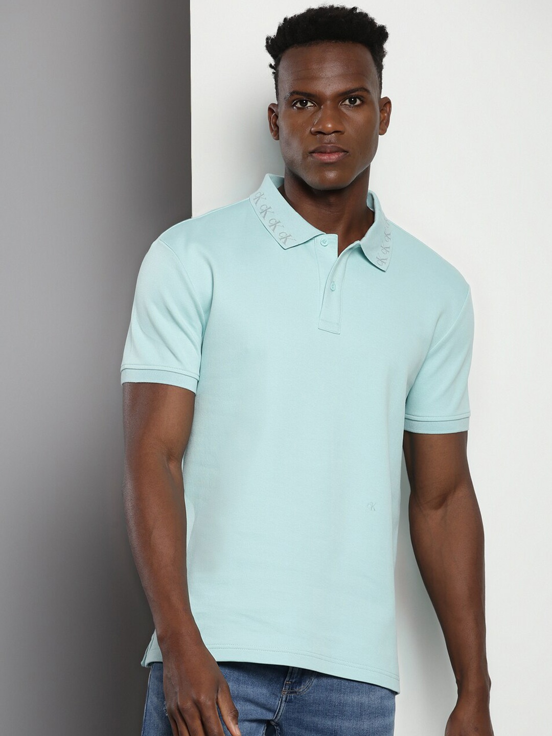 

Calvin Klein Jeans Polo Collar Casual T-shirt, Blue
