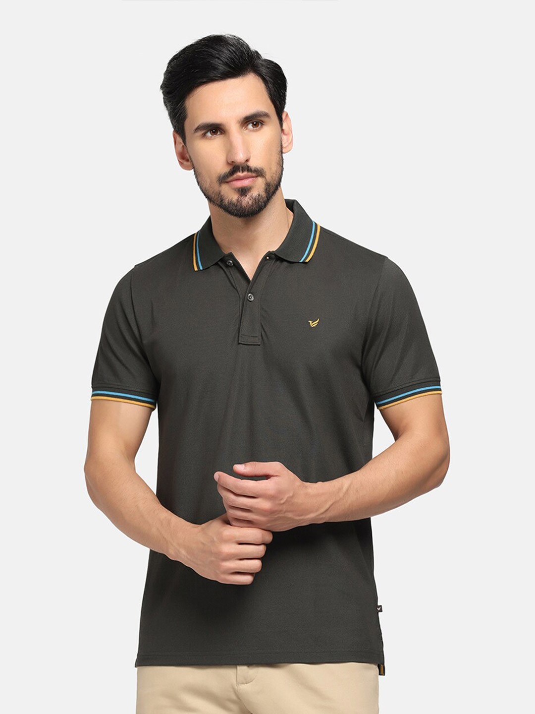 

Blackberrys Polo Collar Slim Fit T-shirt, Olive