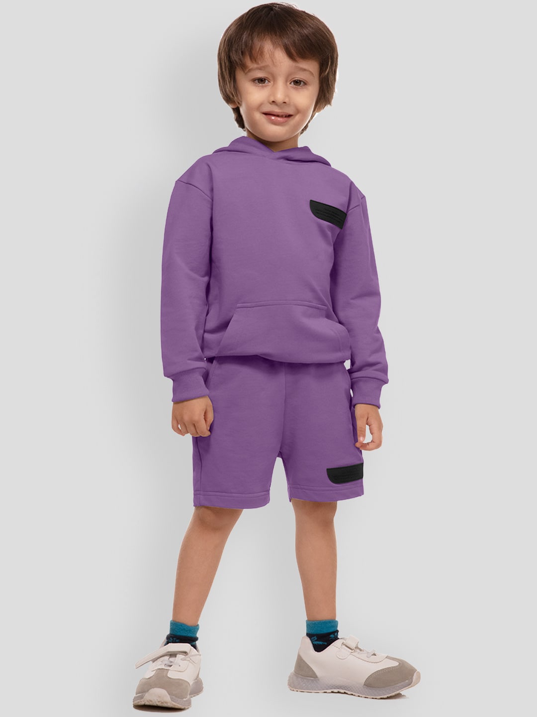 

PANGOLIN Boys Mid Rise 4 - Way Stretch Shorts, Purple