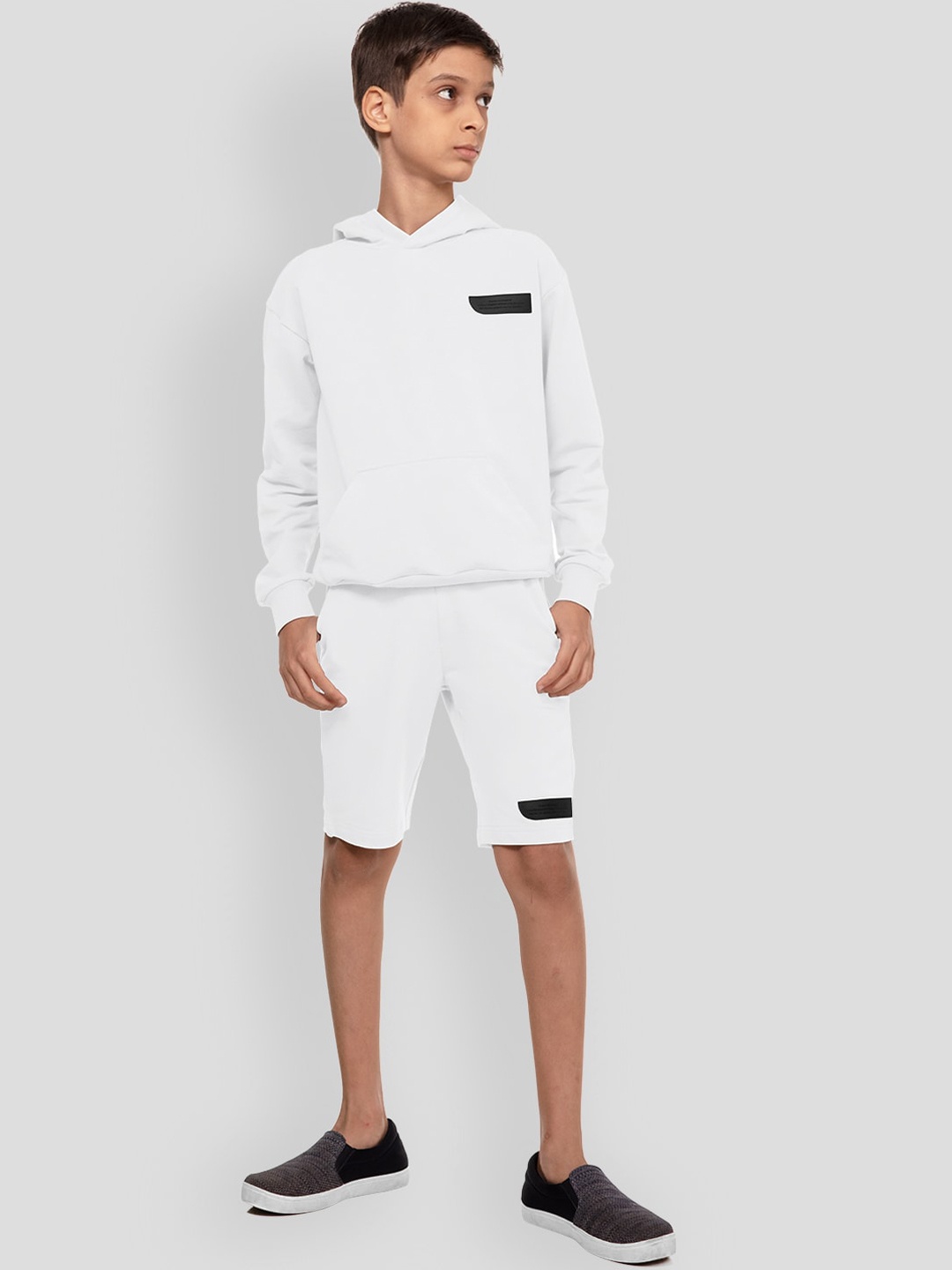 

PANGOLIN Boys Mid-Rise Shorts, White