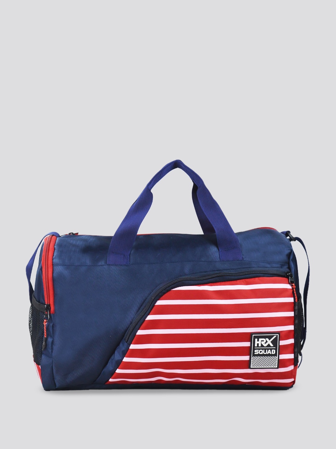 

HRX by Hrithik Roshan Unisex Striped Duffle Bag, Blue