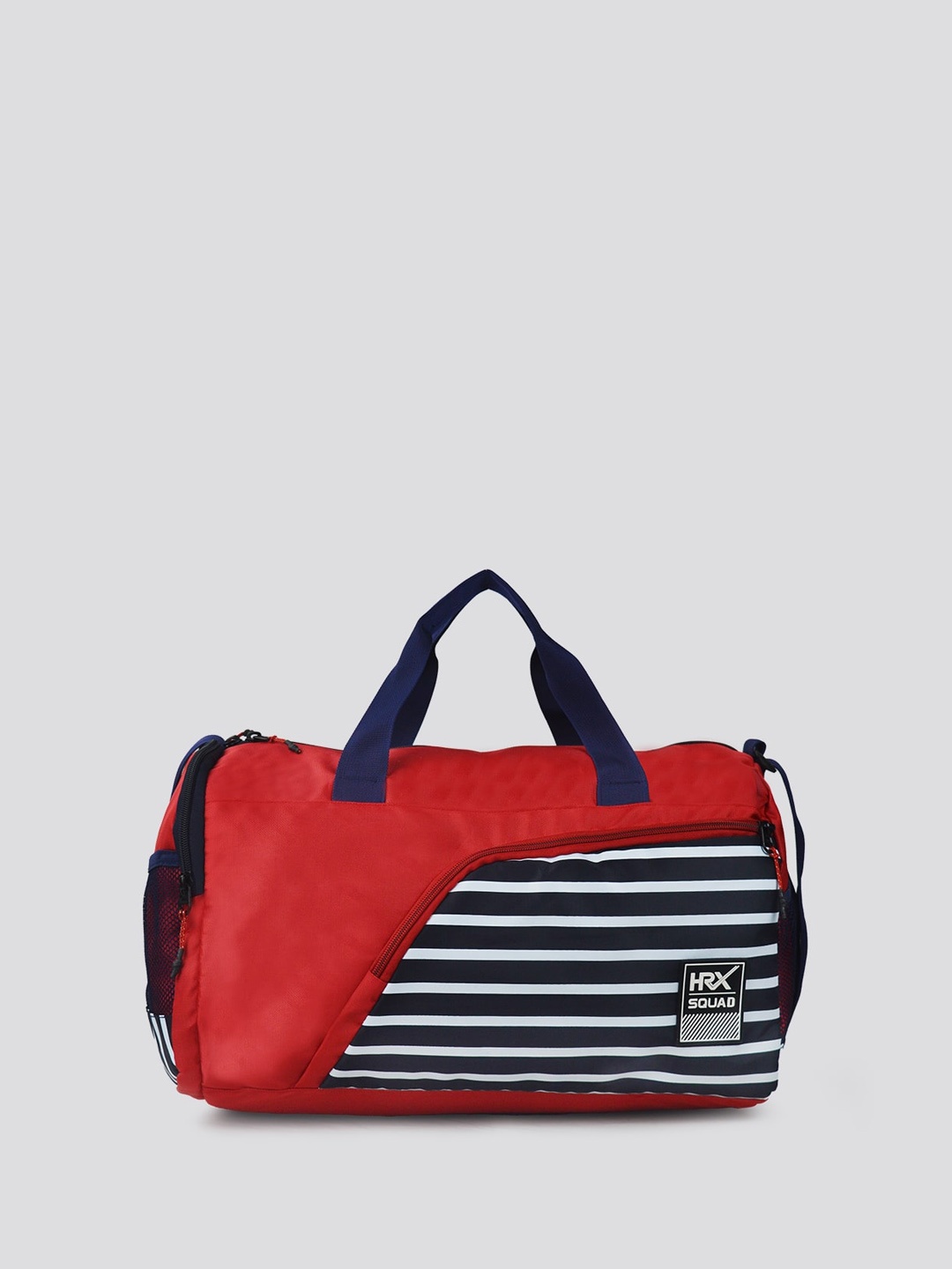 

HRX by Hrithik Roshan Unisex Striped Duffel Bag, Red