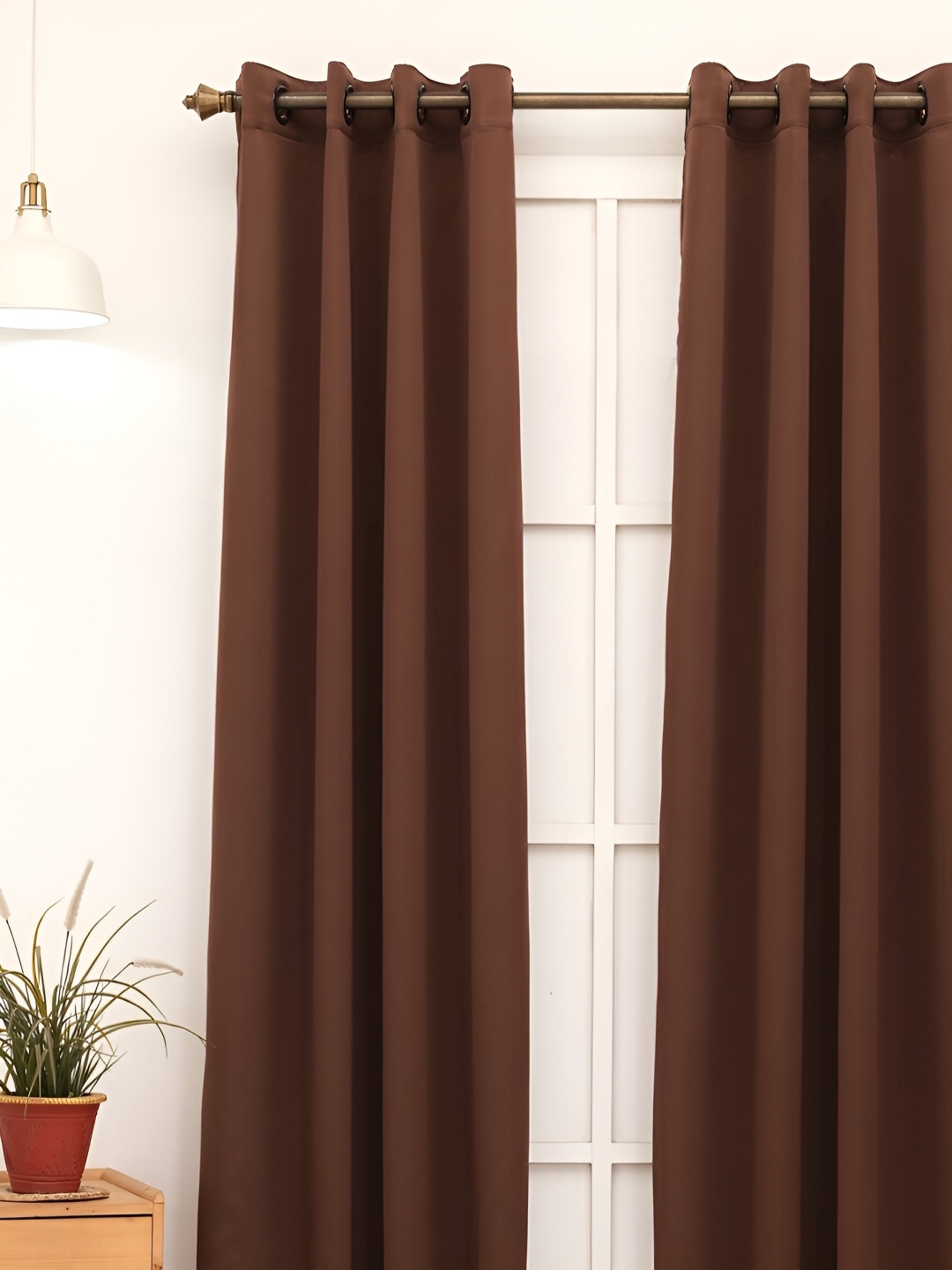 

Ariana Brown Black Out Window Curtain