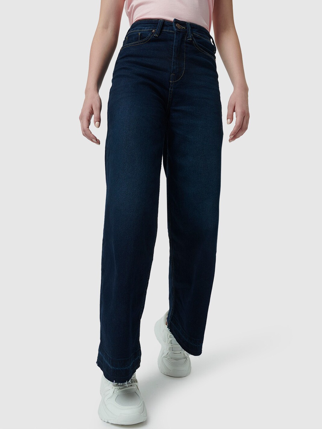 

Pepe Jeans Women Wide Leg High-Rise Clean Look Stretchable Jeans, Blue