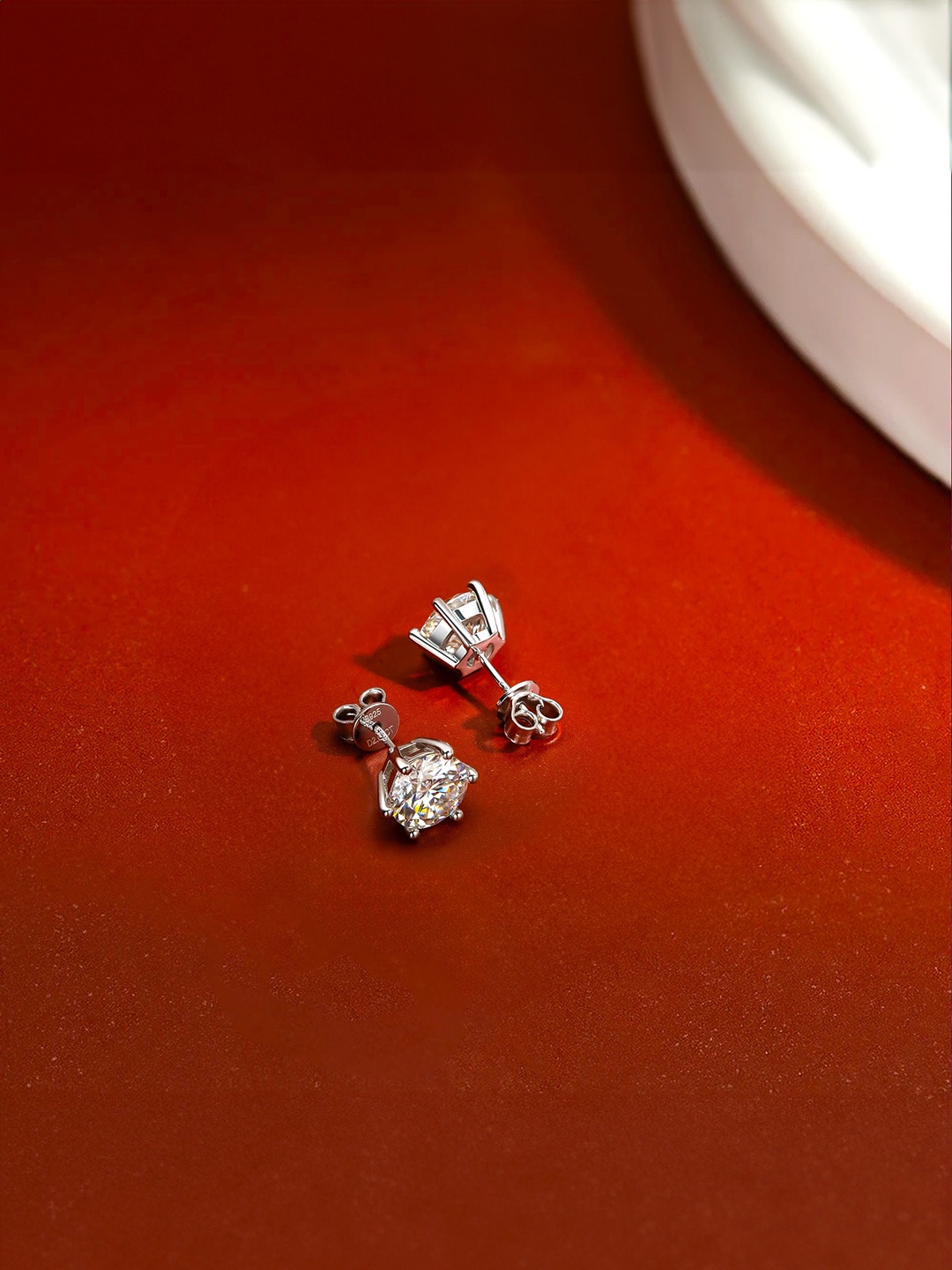 

Yellow Chimes Silver-Plated Studs Earrings
