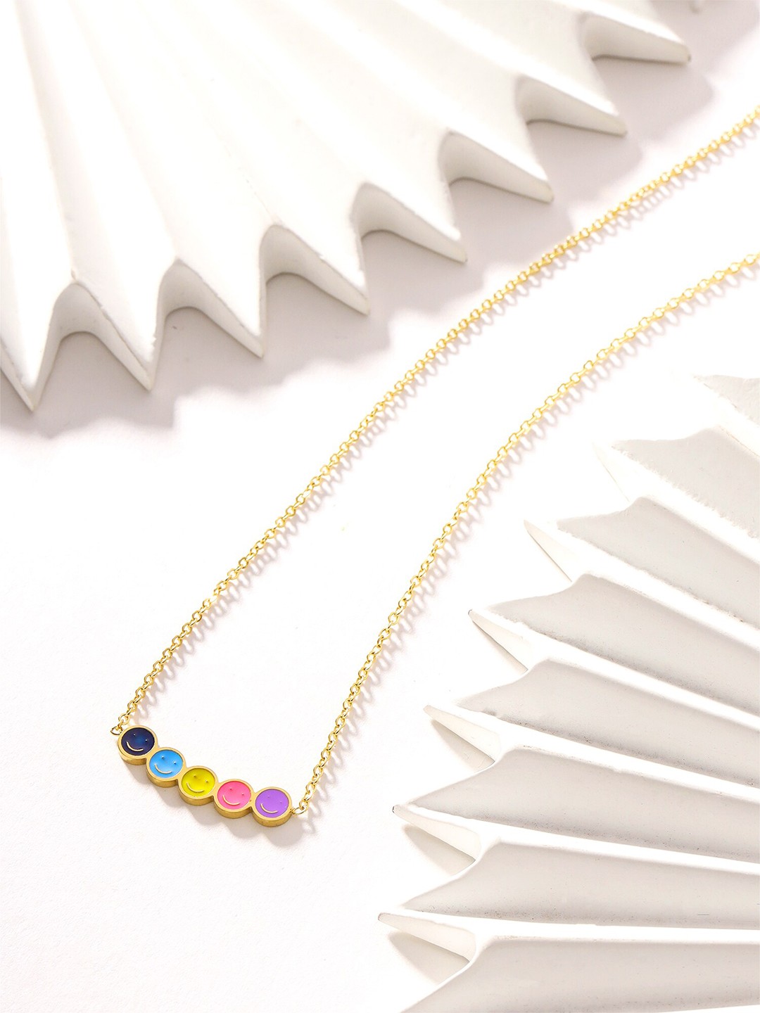 

Yellow Chimes Gold-Plated Necklace