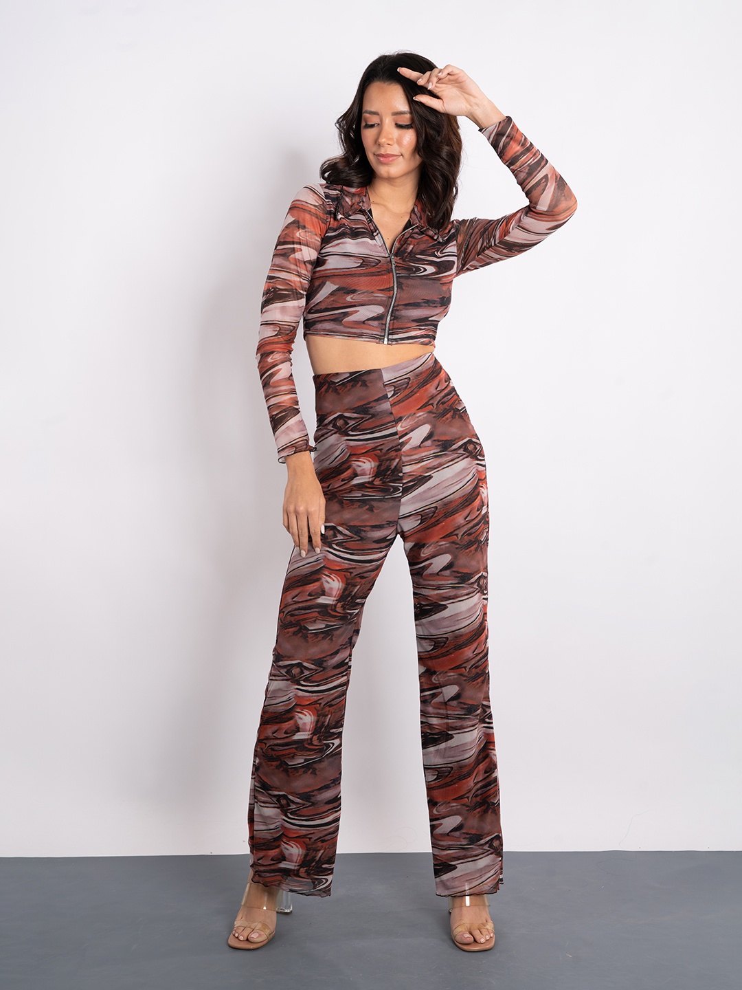 

Stylecast X Hersheinbox Abstract Printed Co-ords, Multi