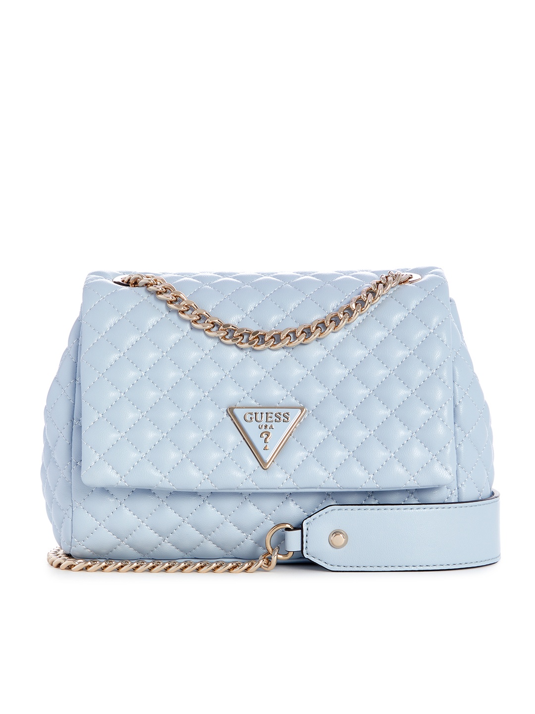 

GUESS Structured Sling Bag with Quilted Detail, Blue