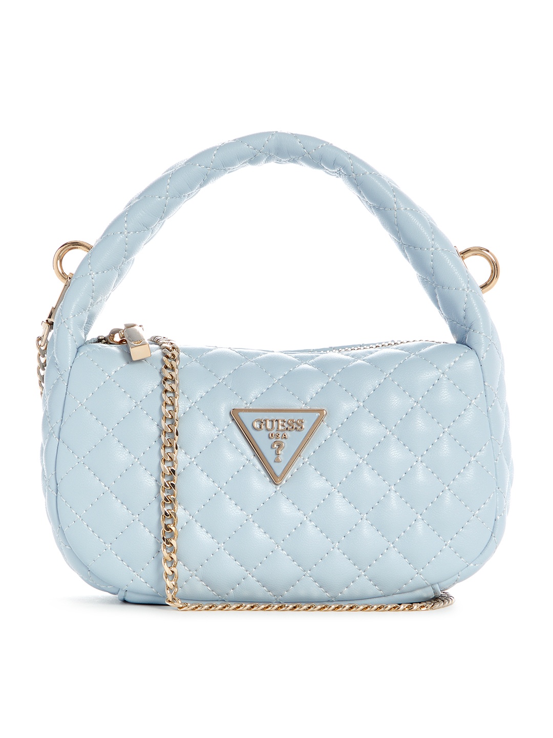 

GUESS Structured Handheld Bag with Quilted Detail, Blue