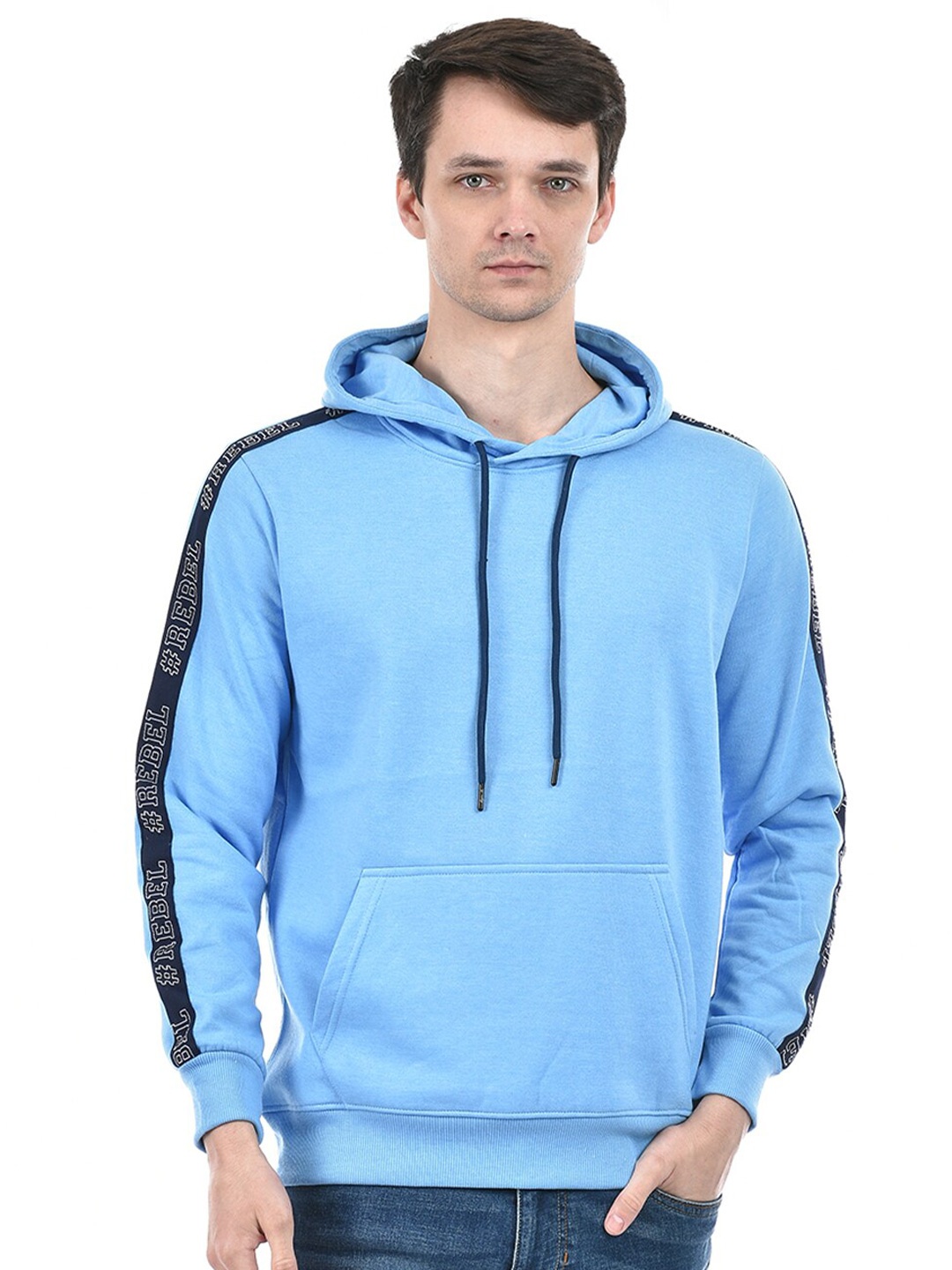 

Integriti Hooded Ribbed Pullover, Blue