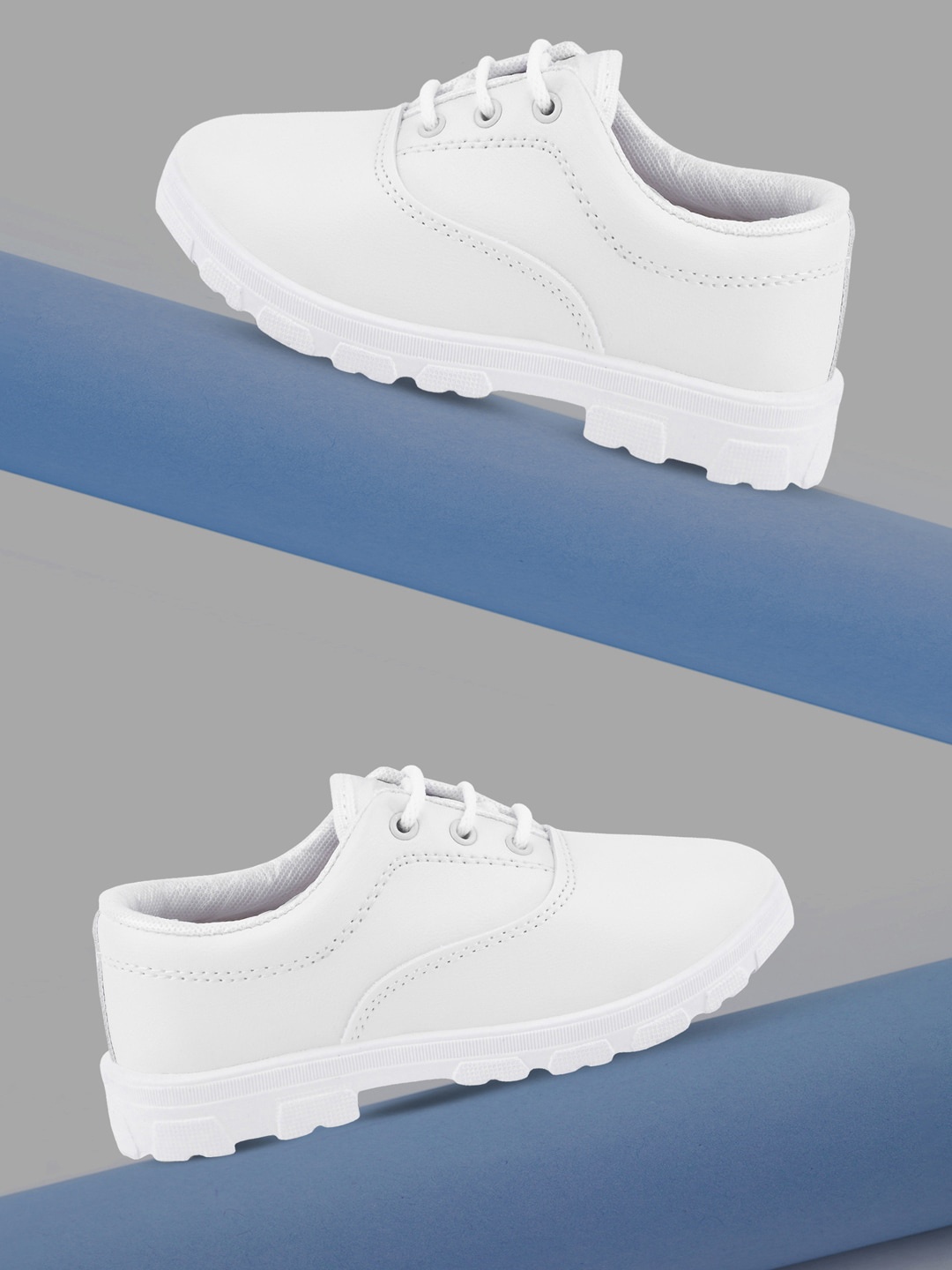 

SPRENGE Kids Lace-up School Shoes, White