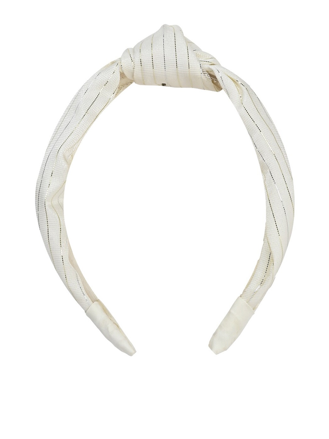 

Aye Candy Girls Striped Top Knot Hairband, Cream