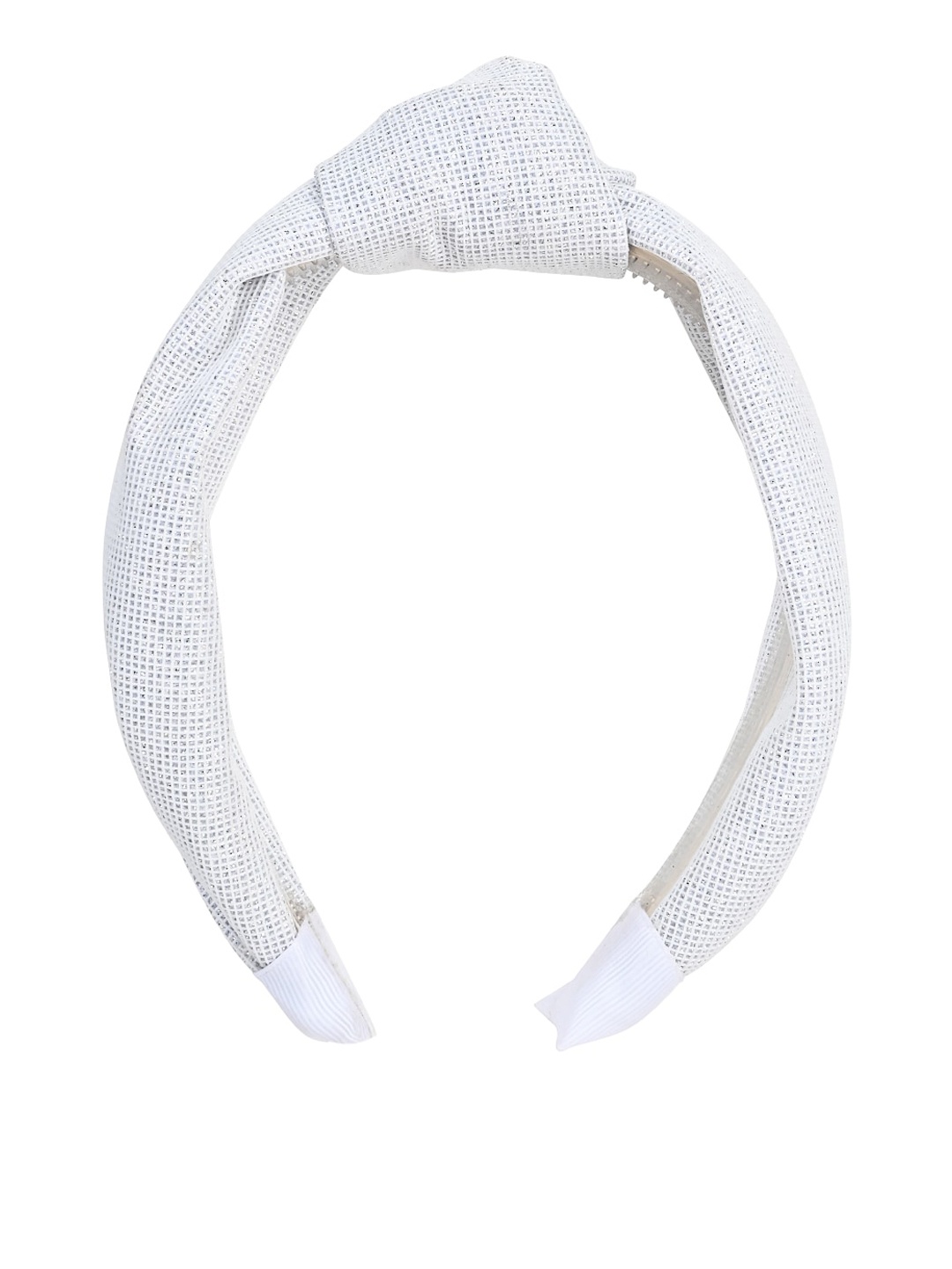 

Aye Candy Girls Checked Top Knot Hairband, White