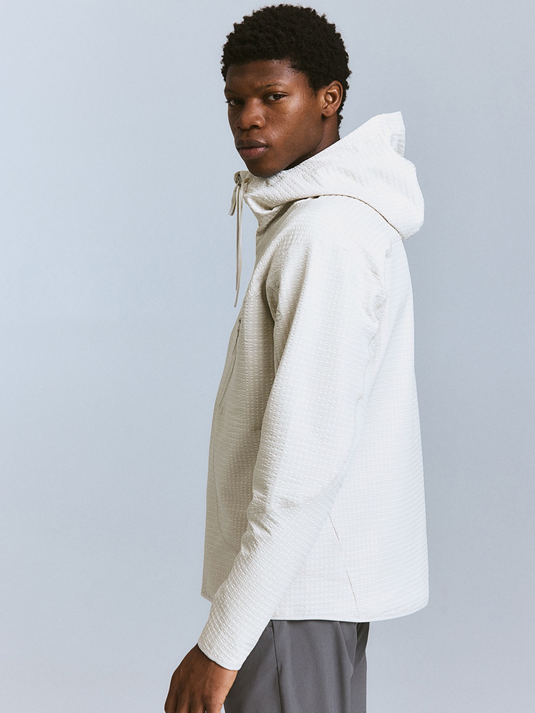 

H&M DryMove Mid Layer Sporty Jacket, Beige