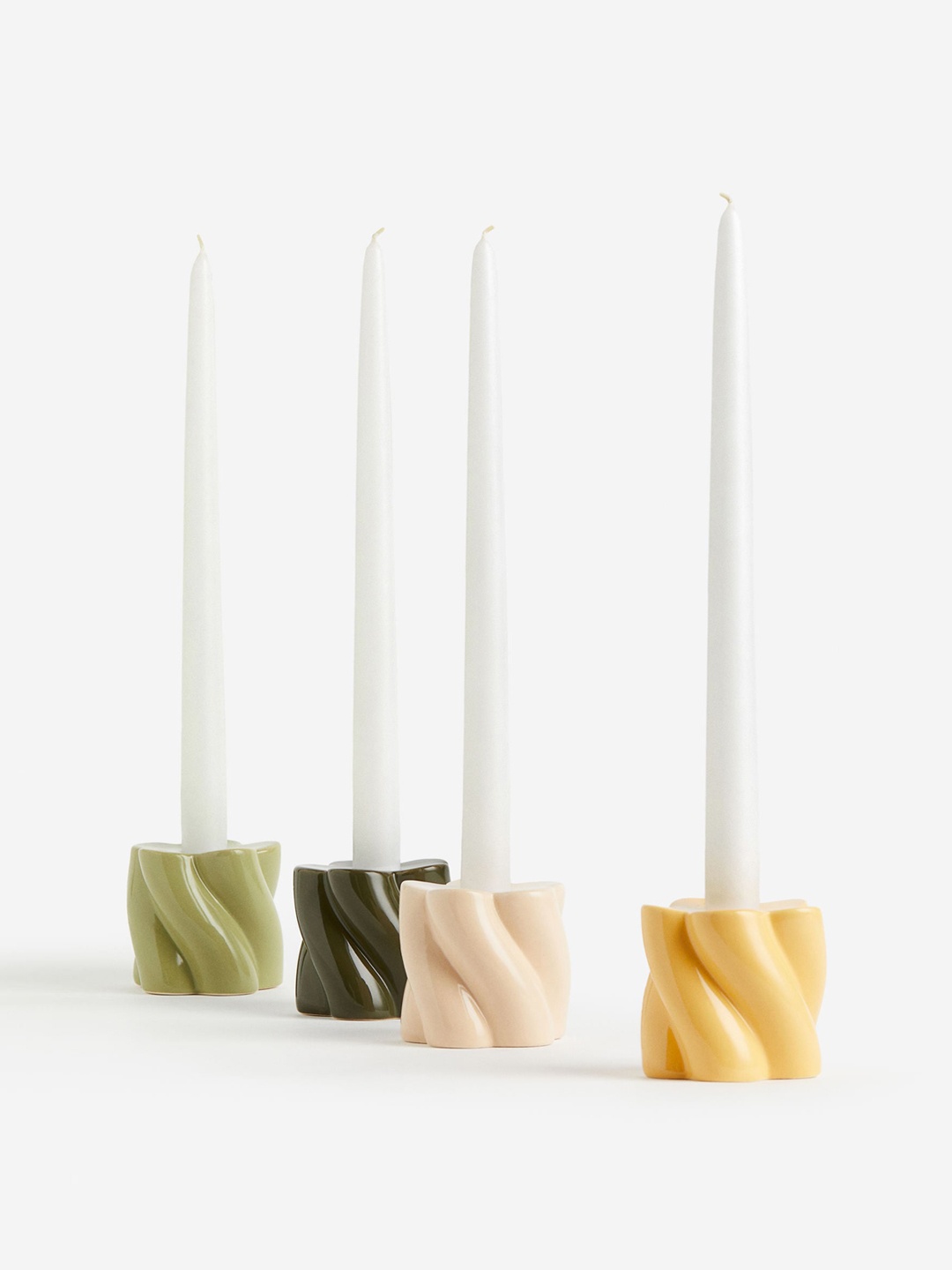 

H&M Green Stoneware Candlestick