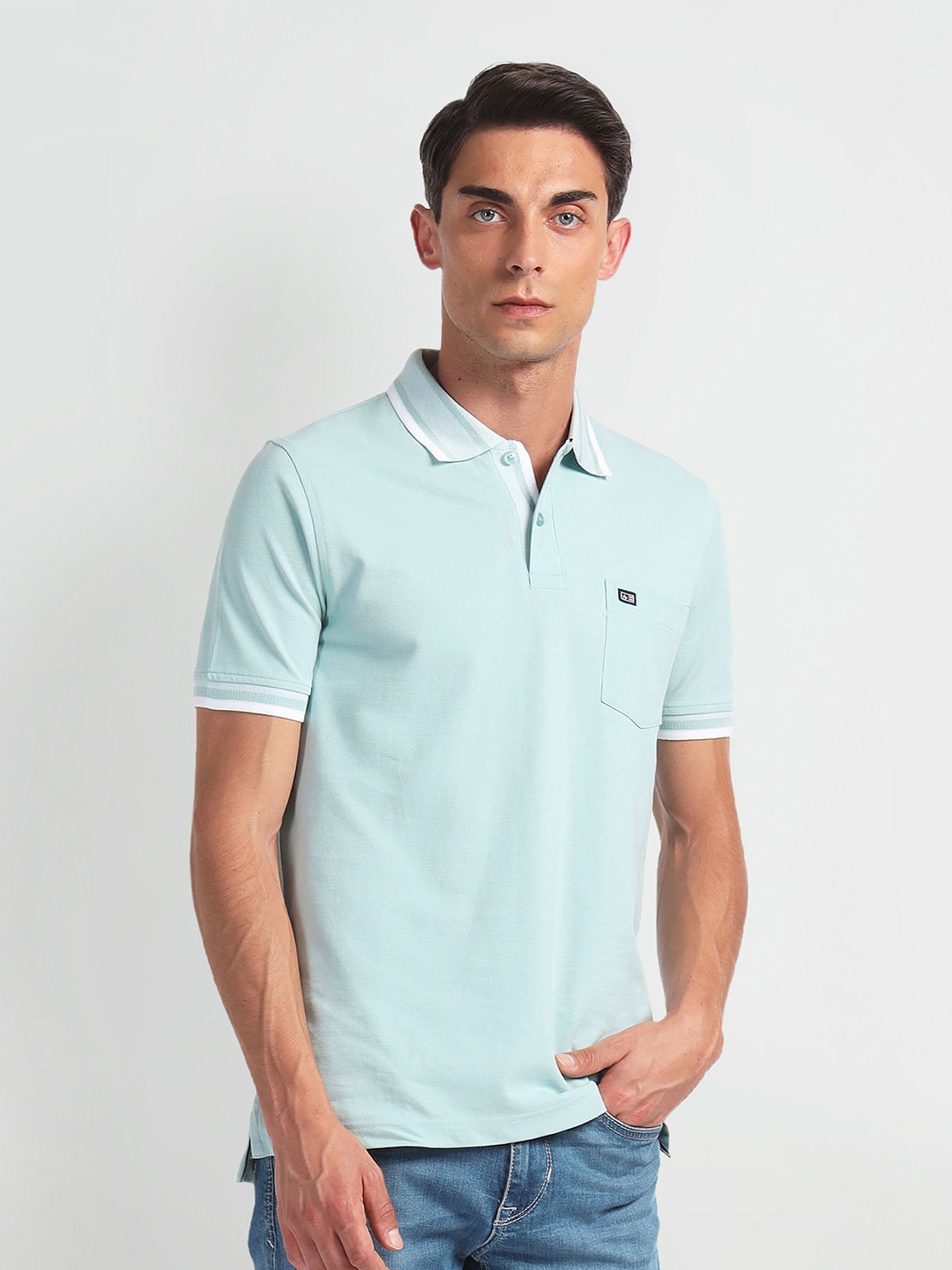 

Arrow Sport Polo Collar Short Sleeves T-shirt, Blue