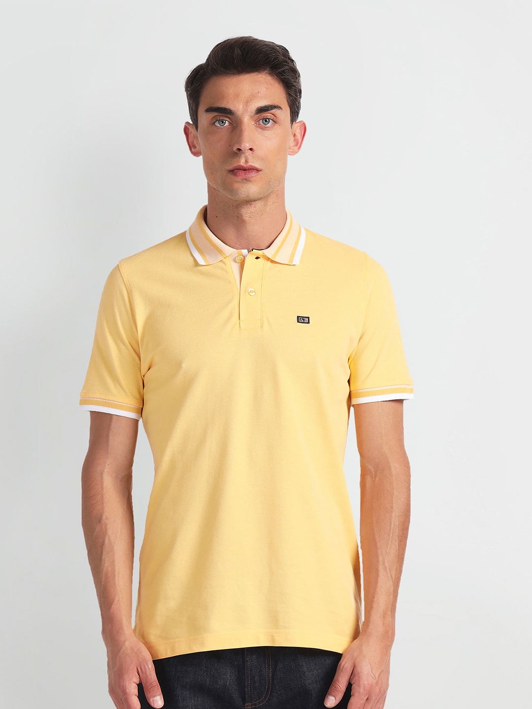 

Arrow Sport Polo Collar Short Sleeves T-shirt, Yellow