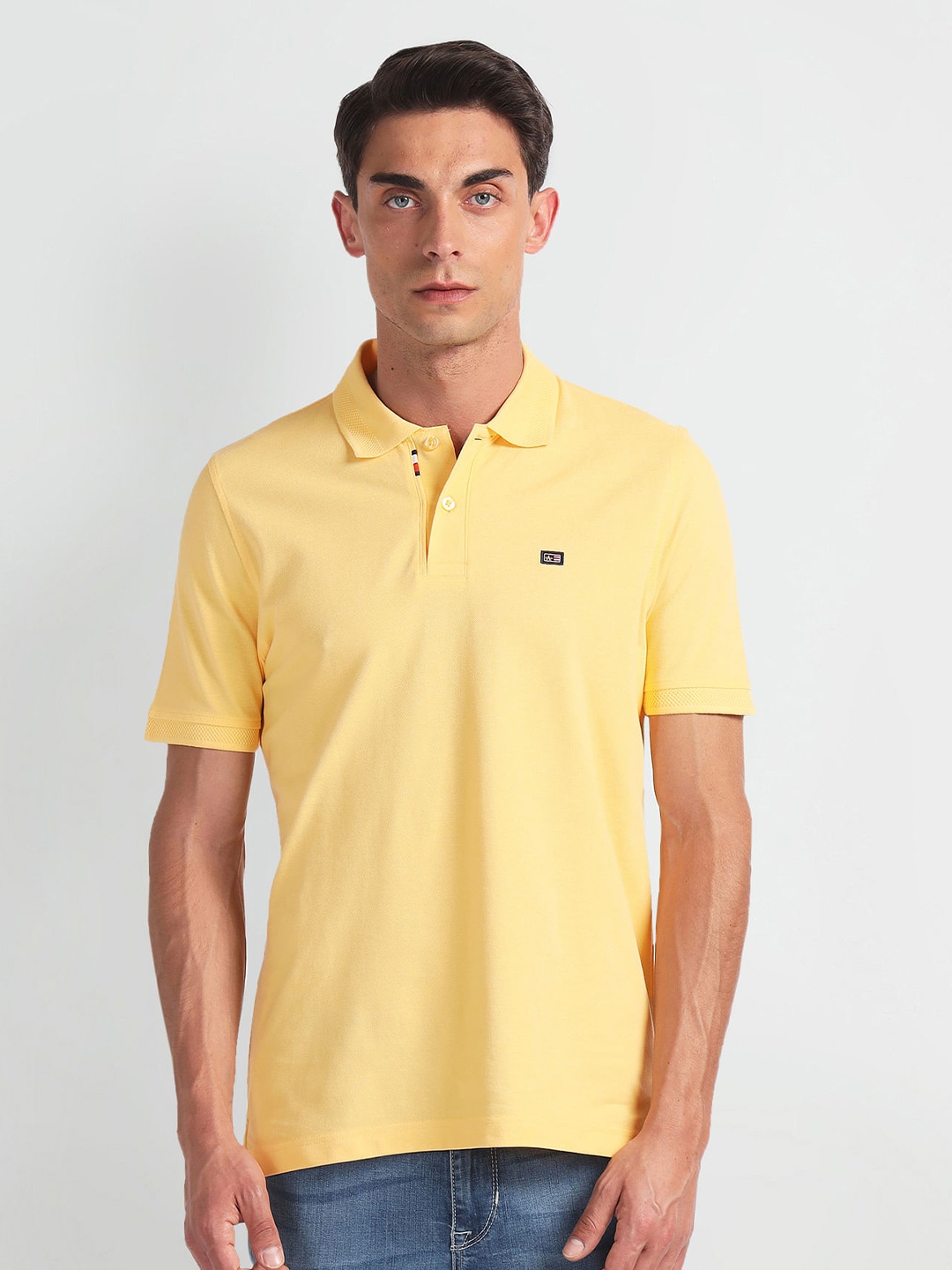 

Arrow Sport Polo Collar Short Sleeves T-shirt, Yellow