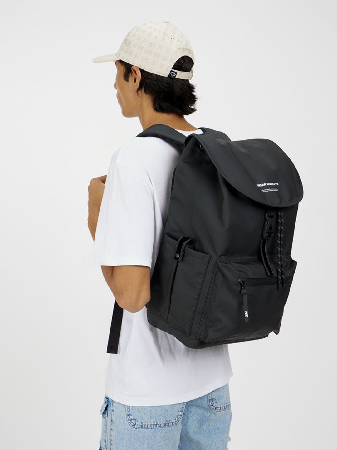 

Urban Monkey Unisex Backpack -Up to 14 inch, Black